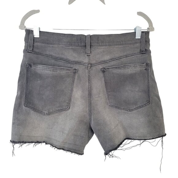 Madewell High Rise Denim Shorts Women's Size 28 Gray Slater Wash M5774 Cut Off - Picture 2 of 7